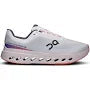 On Light Grey Mesh Sneakers with Purple & Coral Accents