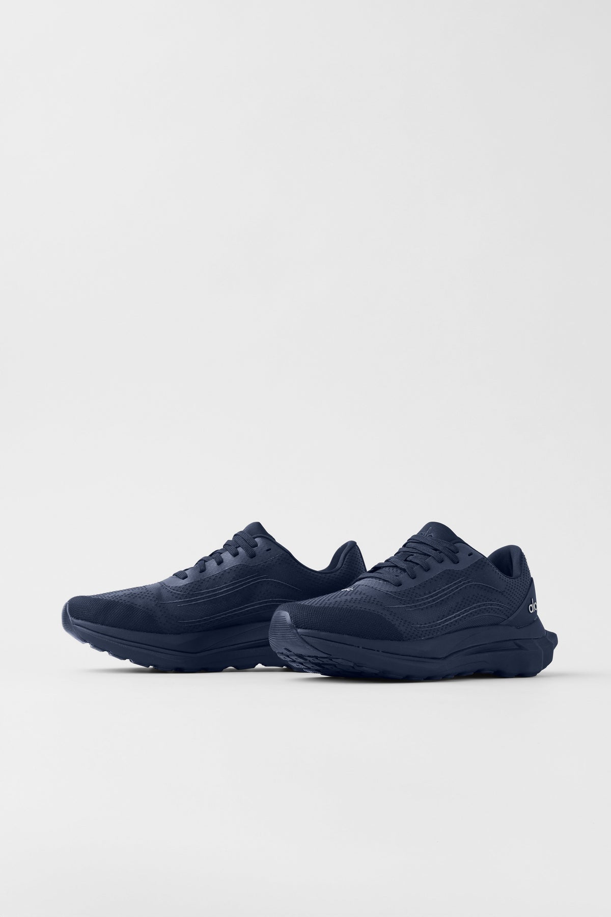 Alo Navy Blue Mesh Lace-Up Sneakers