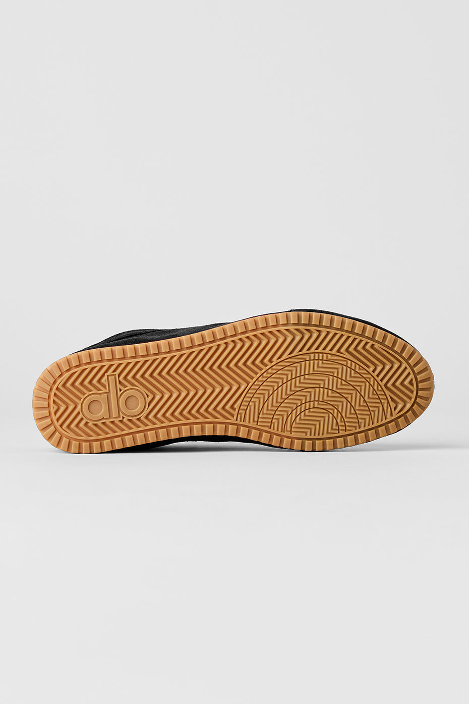 Alo Black & White Retro Low-Top Sneakers with Gum Sole