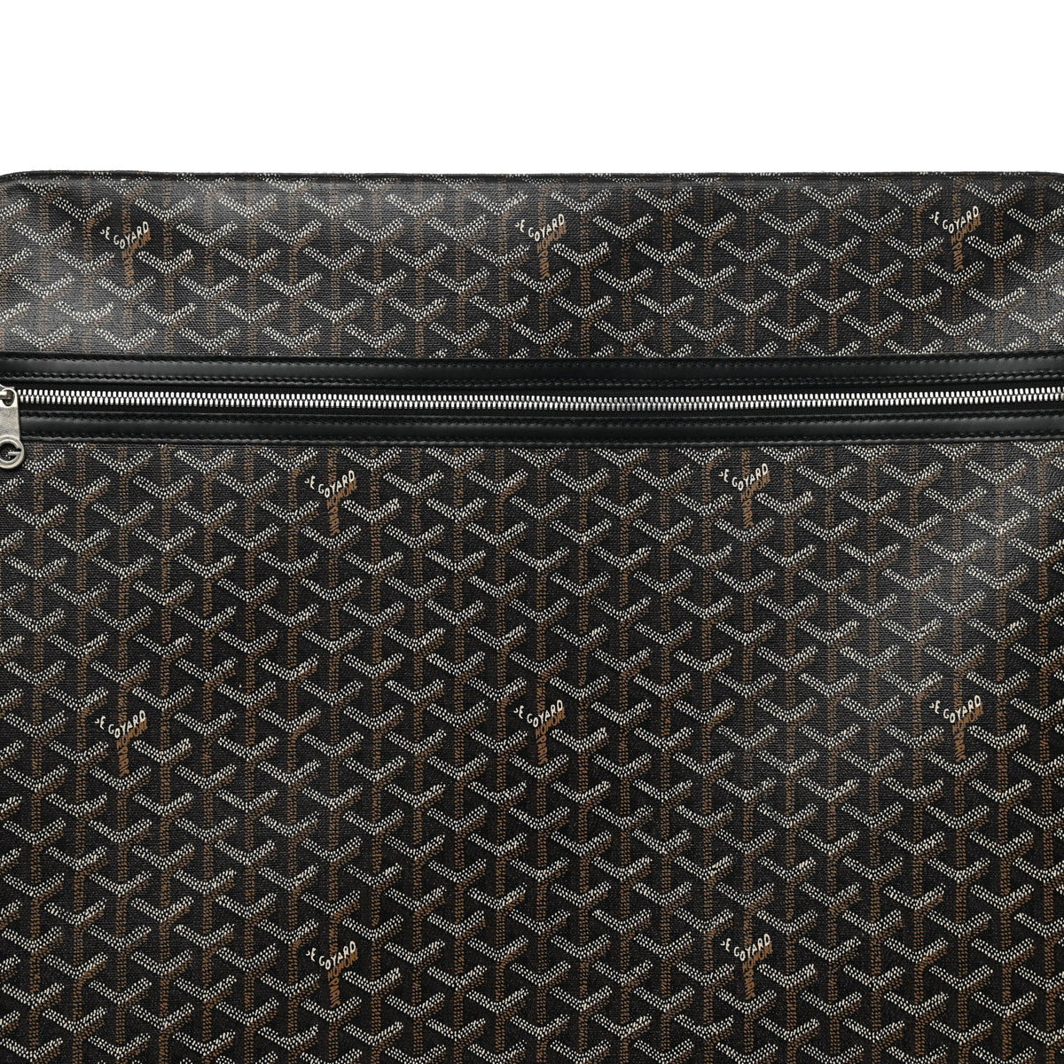 Goyard Trolley MM Rolling Suitcase – Black Goyardine Canvas
