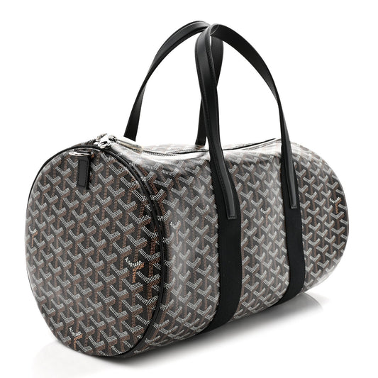 Goyard Barrel 40 Sports Bag – Black Goyardine Canvas