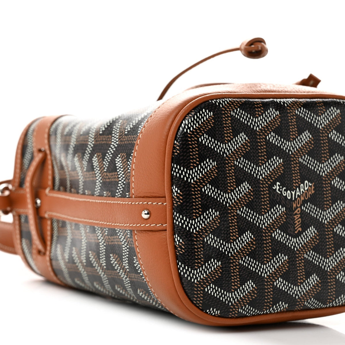 GOYARD Goyardine Petit Flot Mini Bucket Bag – Black / Gold