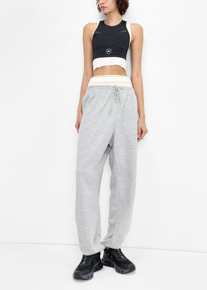 On White Mesh Sneakers with Cream Cutout Sole