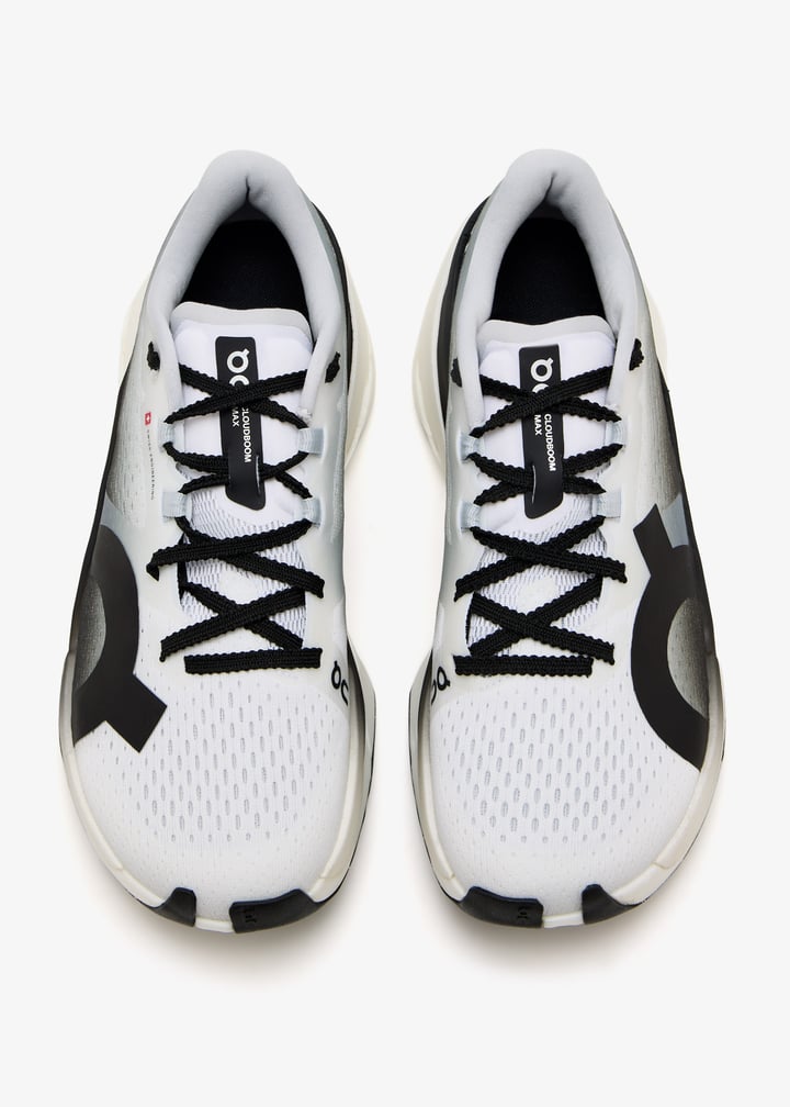 On White and Black Gradient Sneakers with Cream Sole