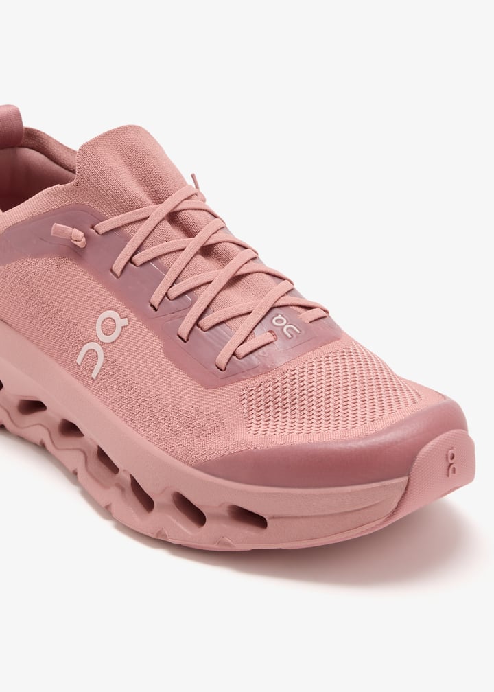 On Dusty Pink Lace-Up Sneakers with Sculpted Cutout Sole