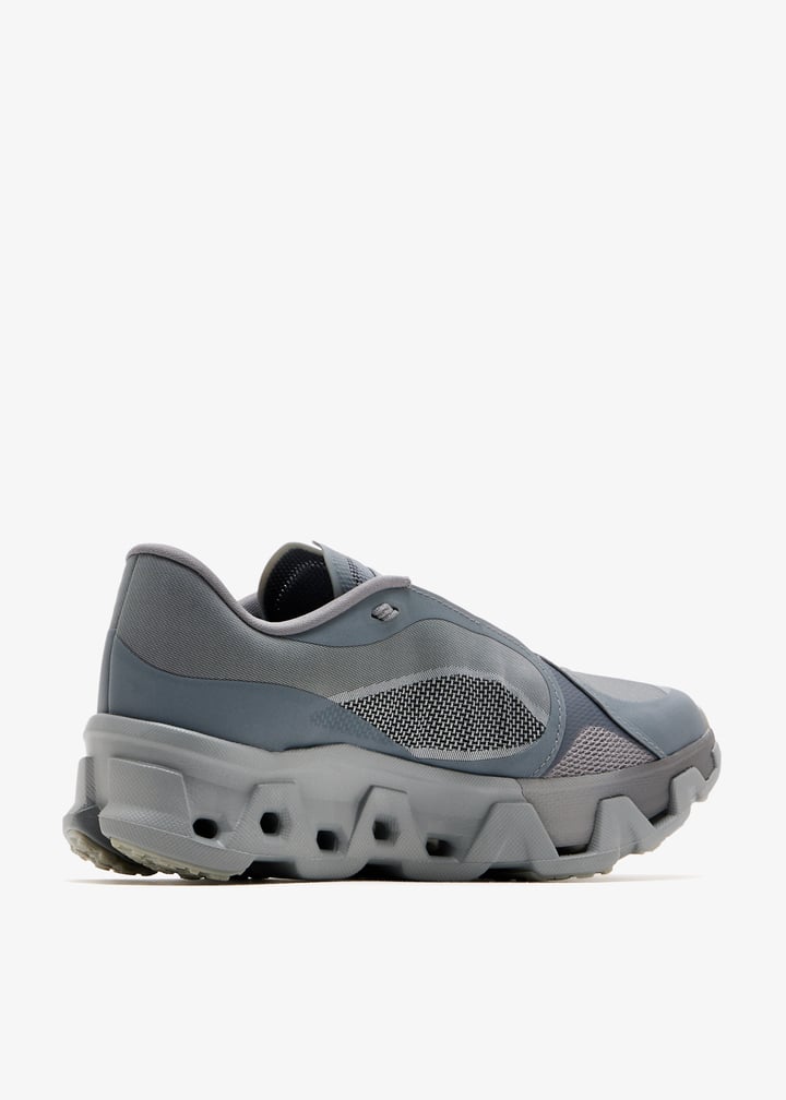 On Grey Mesh-Panel Sneakers with Chunky Cutout Sole