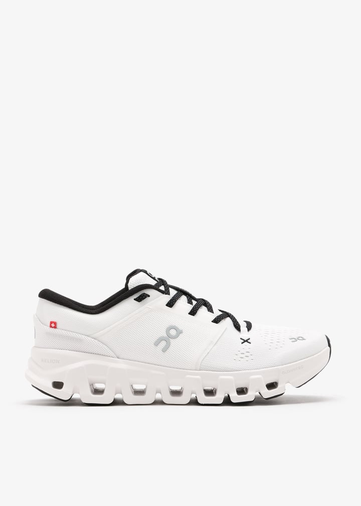 On Cloud X 4 White and Black Sneakers