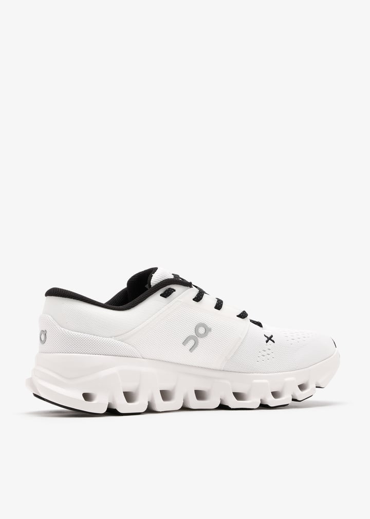 On Cloud X 4 White and Black Sneakers