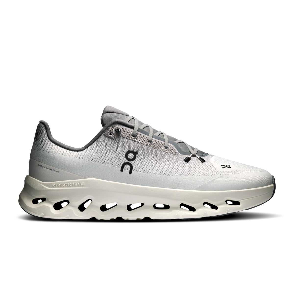 On Light Grey Mesh Low-Top Sneakers
