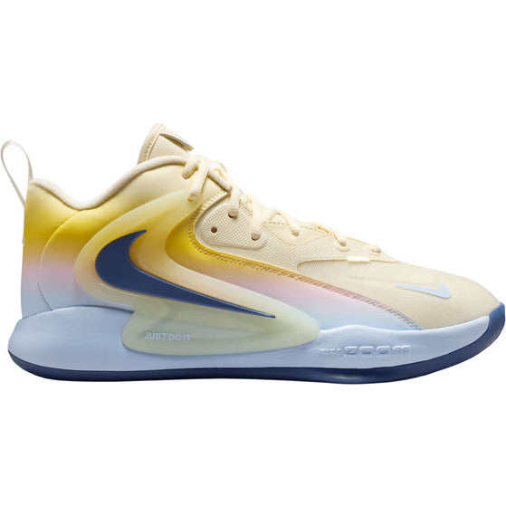 Nike Cream & Yellow Low-Top Lace-Up Sneakers