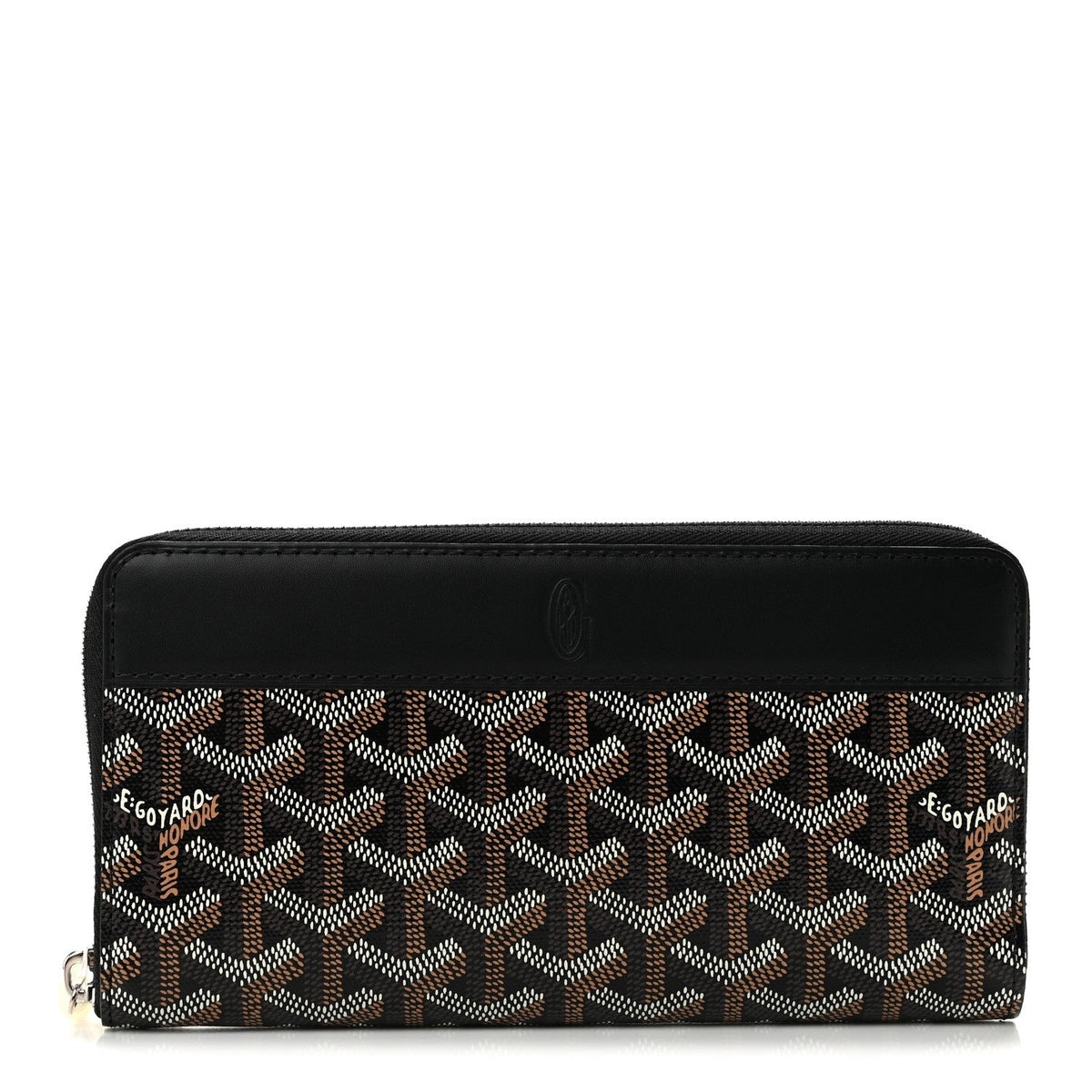 GOYARD Goyardine Matignon Zip Around GM Wallet – Black
