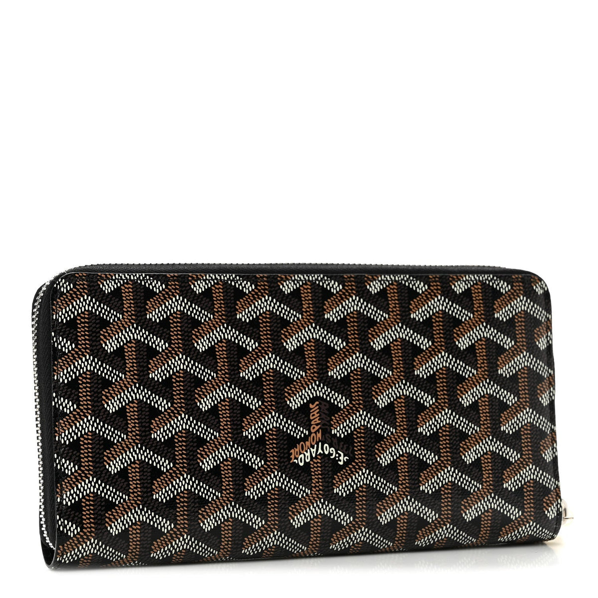 GOYARD Goyardine Matignon Zip Around GM Wallet – Black