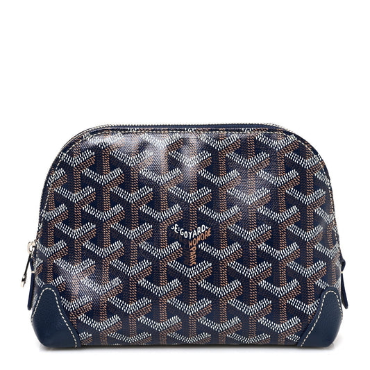 Goyard Vendôme Toiletry Pouch – Navy Blue Goyardine Canvas