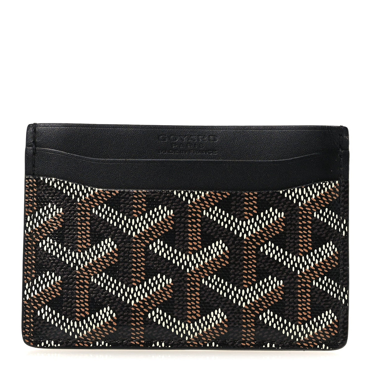 GOYARD Goyardine Saint Sulpice Card Holder – Black