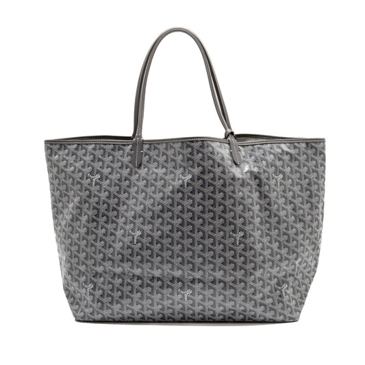 Goyard Saint Louis Tote GM – Grey Goyardine Canvas & Leather, Silver Hardware