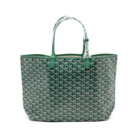 Goyard Saint Louis PM Tote Bag – Green Goyardine Canvas, Silver Hardware