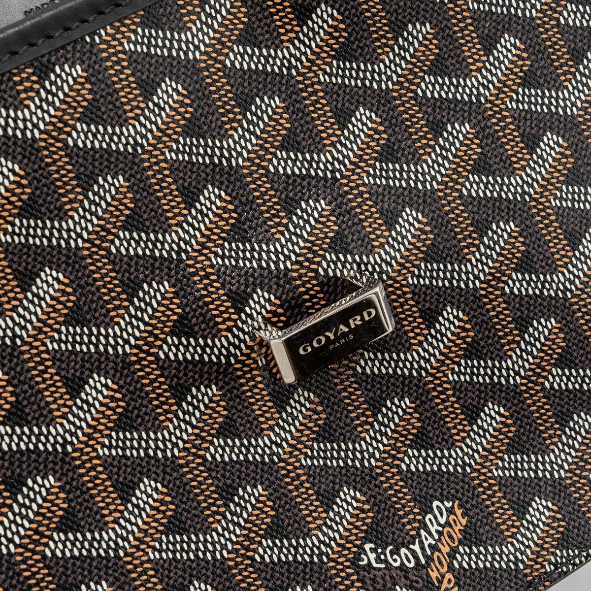Goyard Belvedere PM Messenger Bag – Black Goyardine Canvas & Calfskin, Silver Hardware