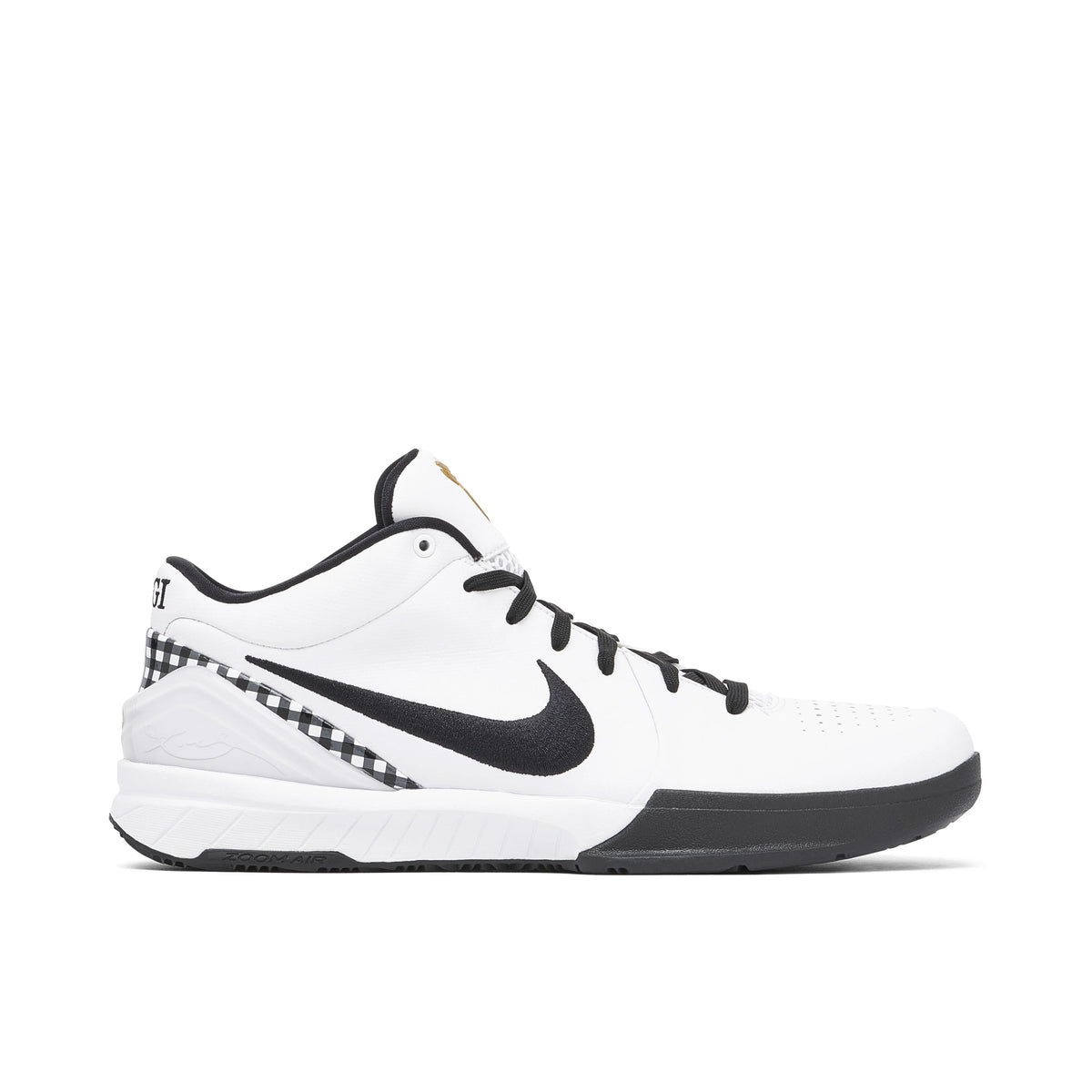Nike Kobe 4 White & Black Sneakers with Gigi Heel Detail