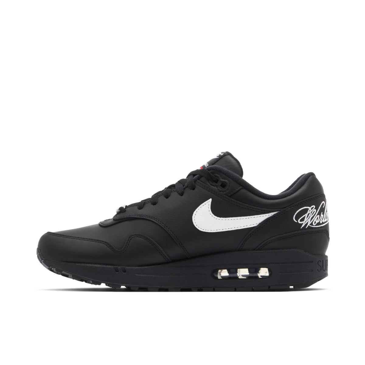 Supreme x Nike Air Max 1 Black & White Sneakers