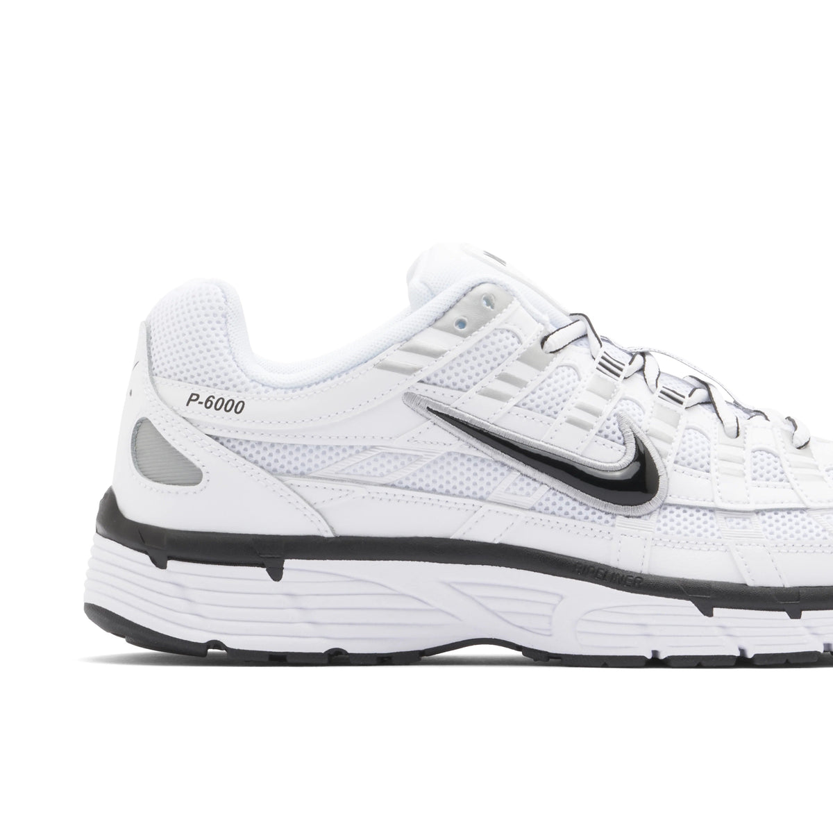 Nike P-6000 White & Black Mesh Sneakers