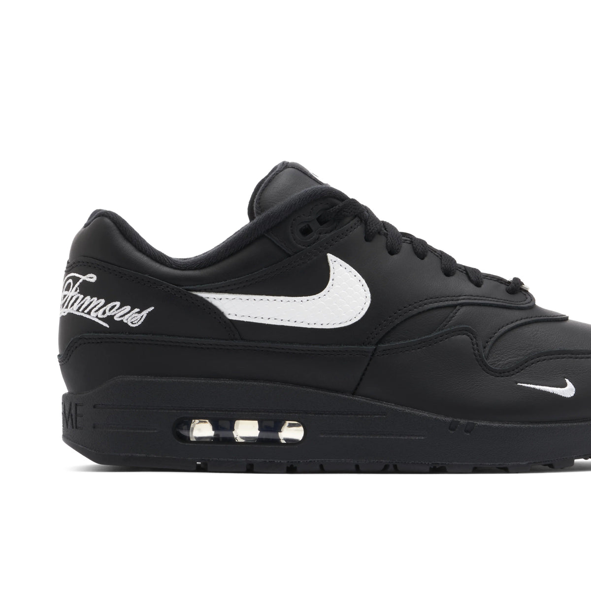 Supreme x Nike Air Max 1 Black & White Sneakers