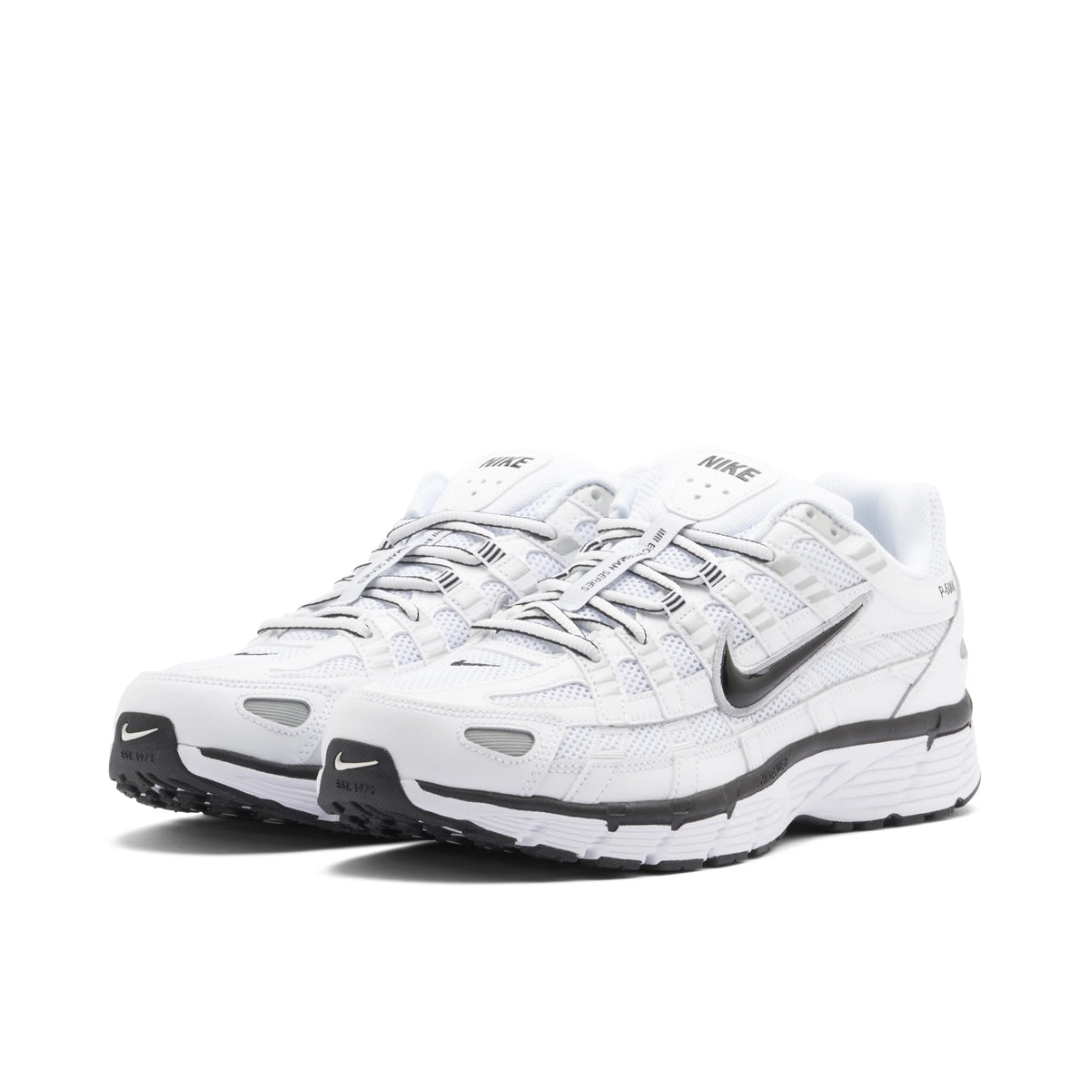 Nike P-6000 White & Black Mesh Sneakers