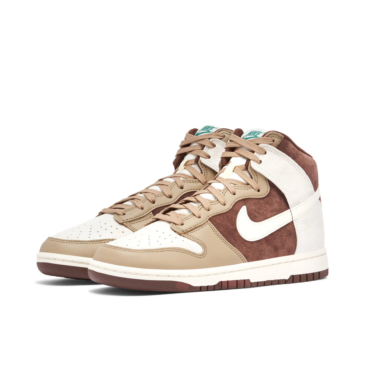 Nike Dunk High Brown, Tan & Cream Sneakers