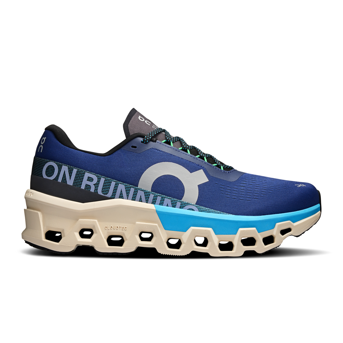On Cloudmonster 2 Cobalt Blue Road Running Shoes Cushioned Athletic Sneakers