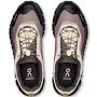 On Mauve and Black Sneakers with Toggle Laces