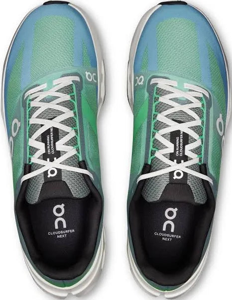 On Cloudsurfer Next Blue & Green Mesh Sneakers