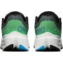 On Light Grey Mesh Sneakers with Green Cutout Sole