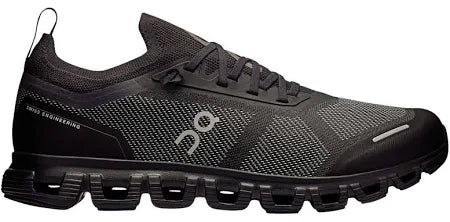 On Black and Grey Mesh Sneakers with Black Segmented Sole