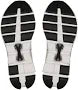 On White and Grey Mesh Sneakers with Black Laces