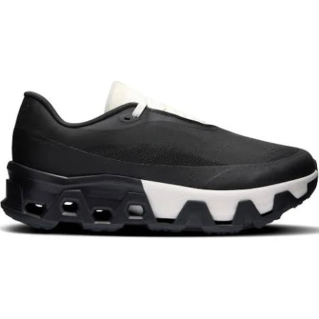 On Black and White Sneakers with Sculpted Cutout Sole