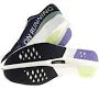 On Dark Grey Sneakers with Lilac Accents and White Sole