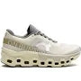 On Ivory Mesh Sneakers with Cream Chunky Cutout Sole