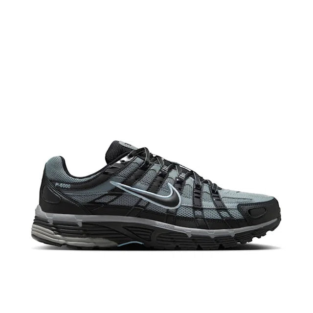 Nike P-6000 Grey & Black Mesh Sneakers