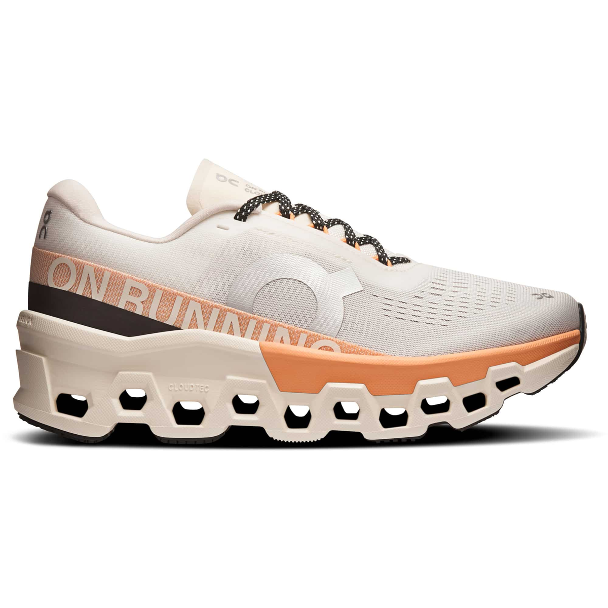 On Cloudmonster 2 Ivory Tangerine Sneakers