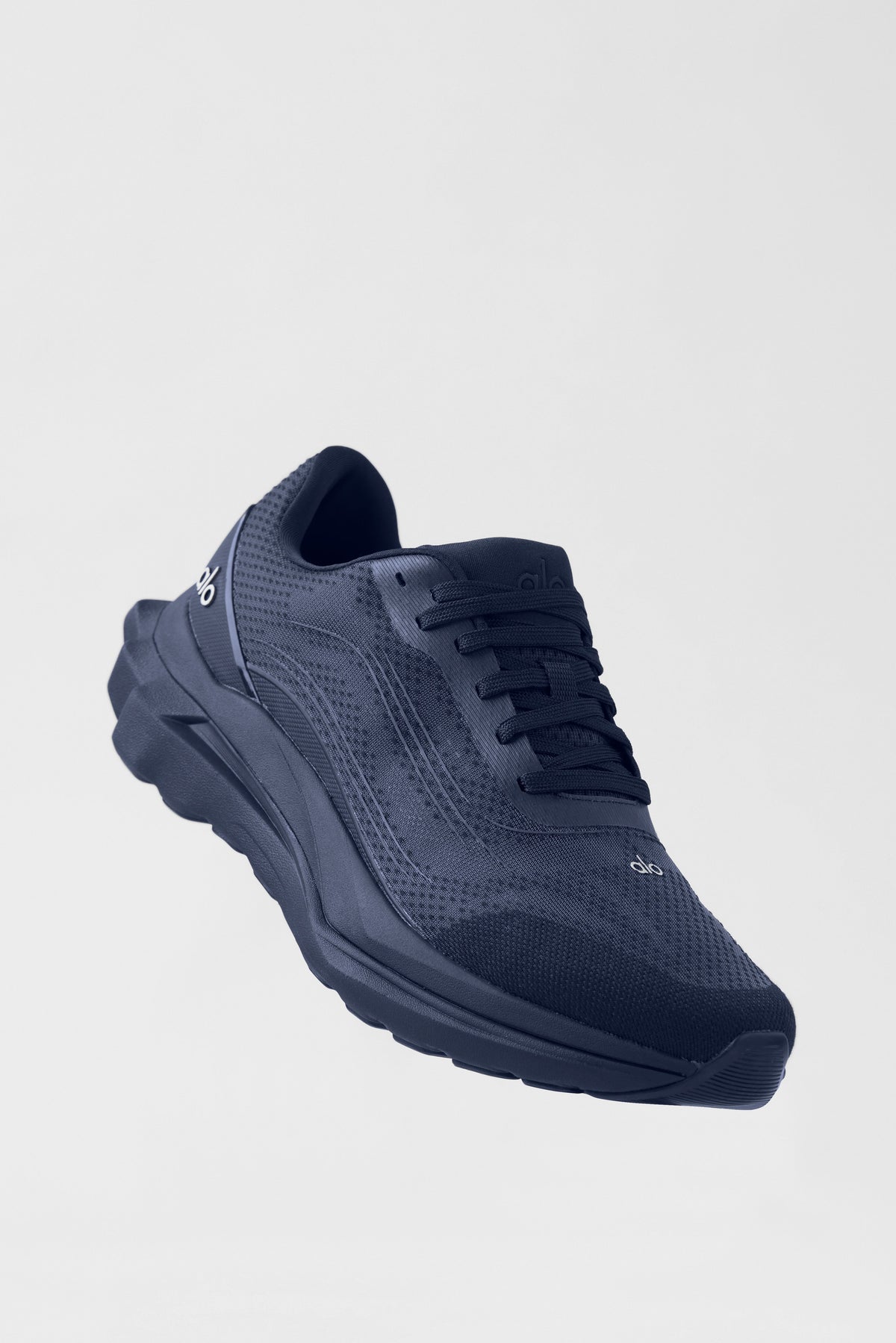 Alo Navy Blue Mesh Lace-Up Sneakers