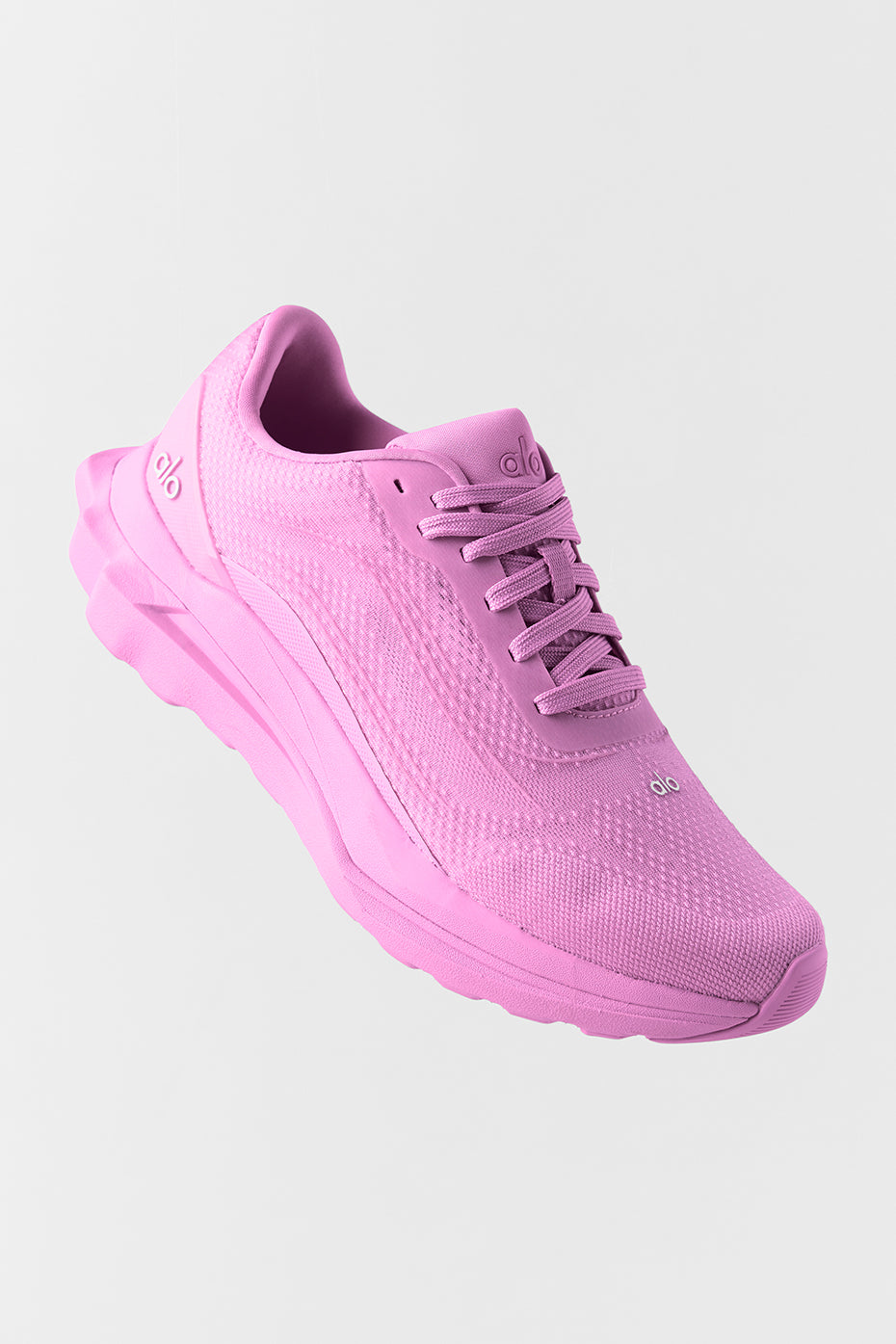Alo Bright Pink Mesh Lace-Up Sneakers