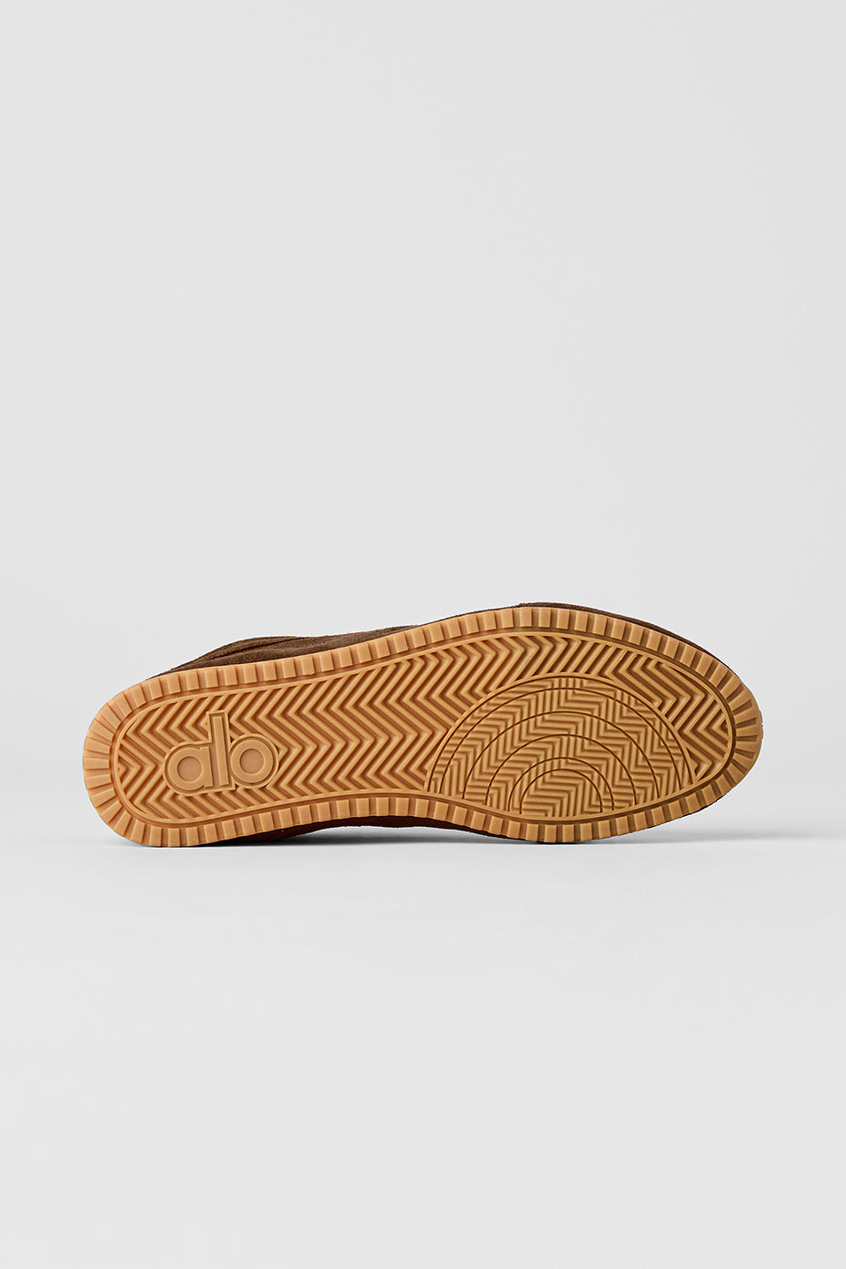 Alo Dark Brown Retro Low-Top Sneakers with Gum Sole