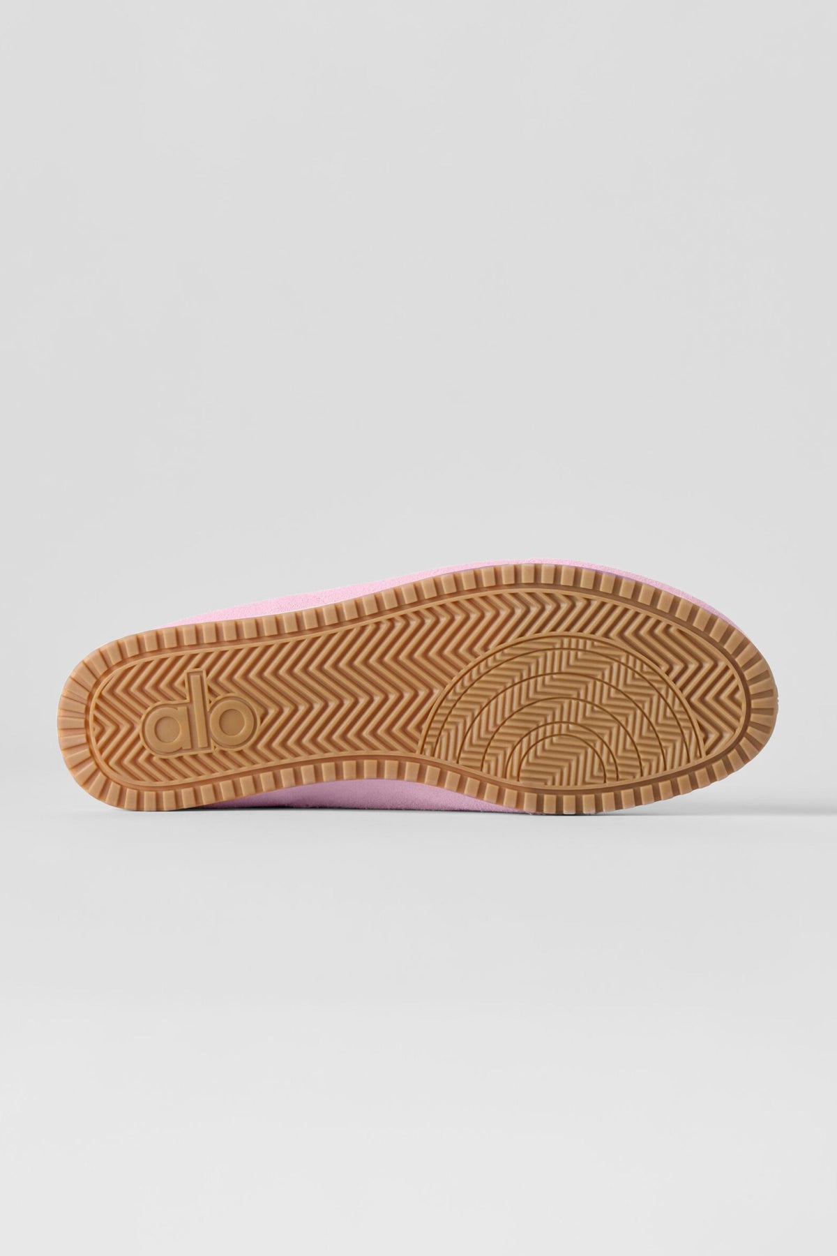 Alo Light Pink Retro Low-Top Sneakers with Gum Sole