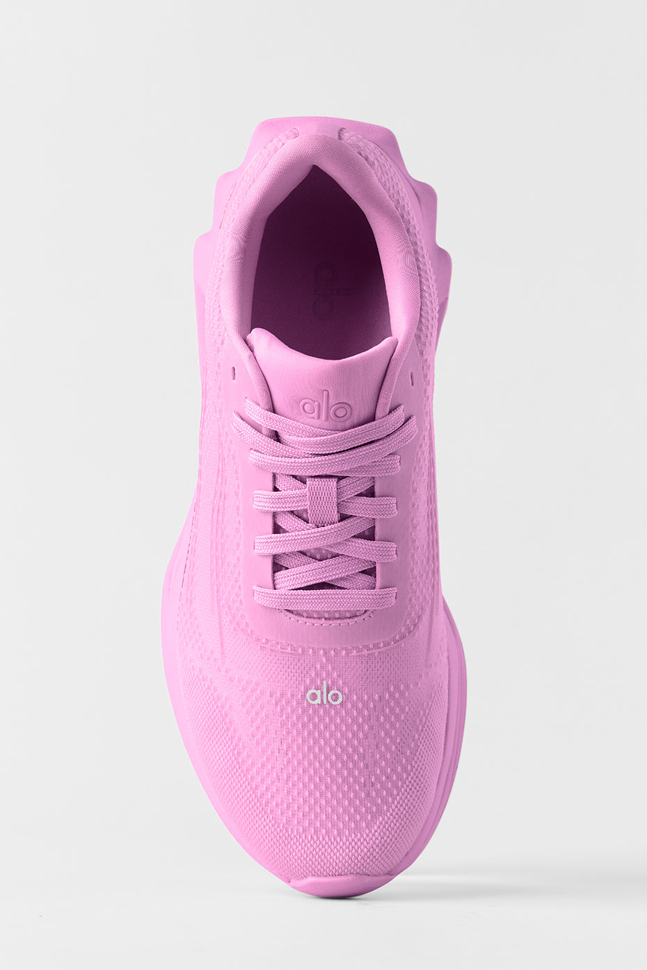 Alo Bright Pink Mesh Lace-Up Sneakers