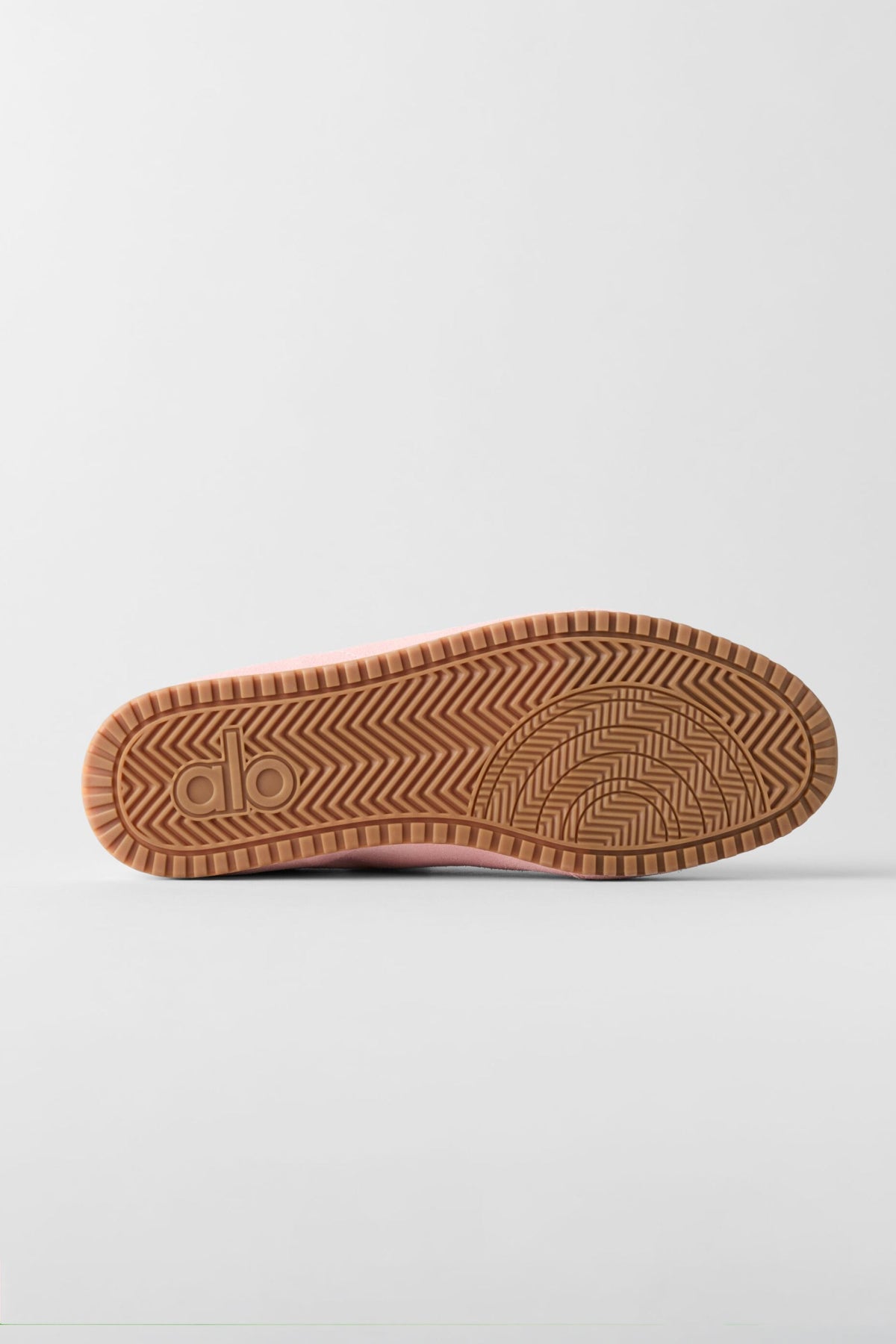 Alo Blush Pink Retro Low-Top Sneakers with Gum Sole